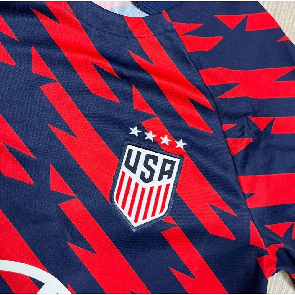 Nike USMNT USA Soccer Pre-Match Training Jersey Navy Red DR4927-689 Mens XL NEW - Picture 3 of 7